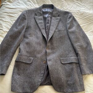 Wool Herringbone Sportcoat by Norman Hilton 42L